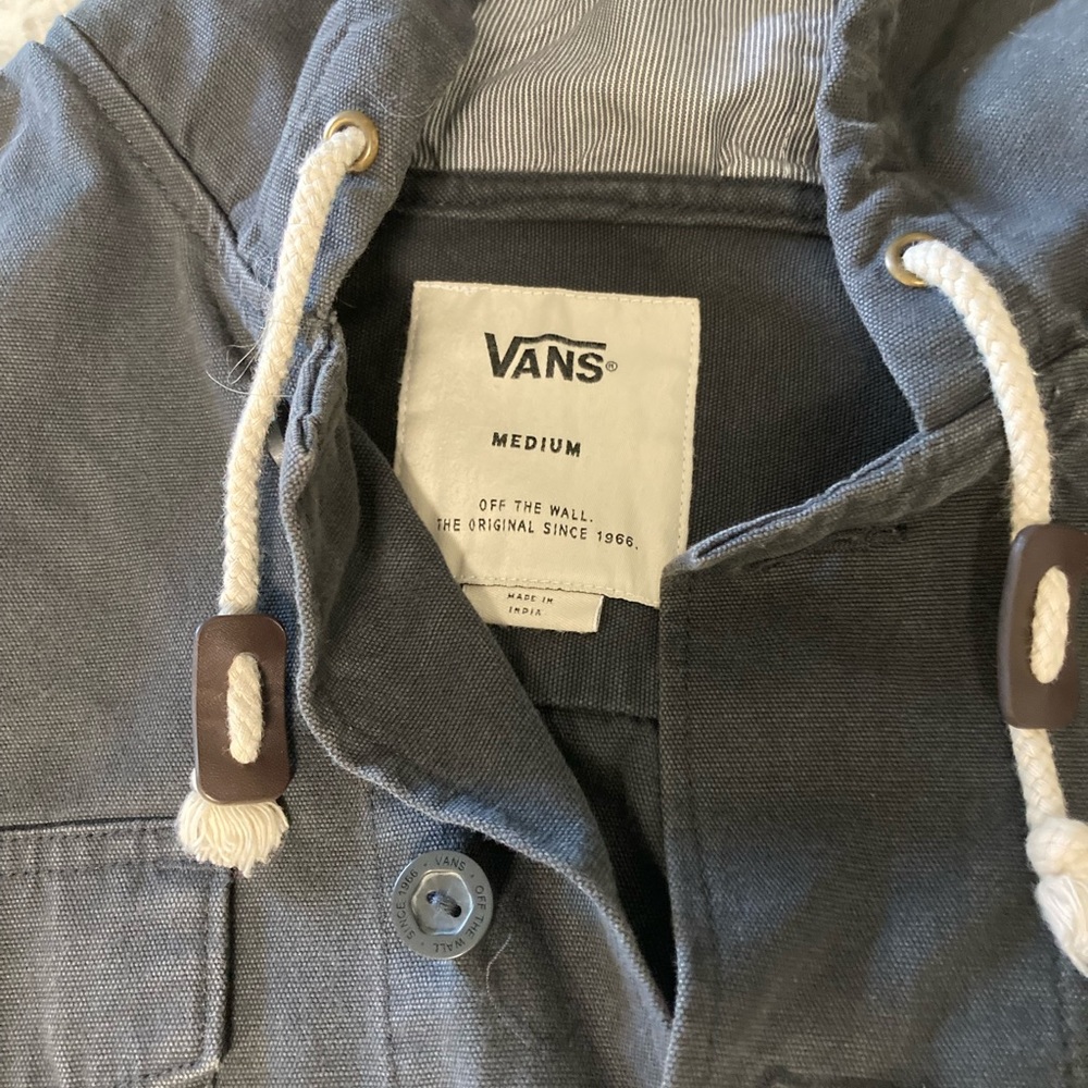 Vans shacket with hood